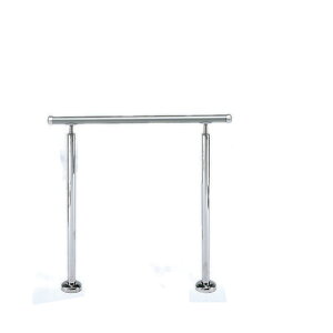 アプローチ手すり 【白熊 シロクマ】 AP-150 サイズ900mm 角度調整 シルバー ベースプレート式/埋め込み式 シルバーHL/シルバー鏡面