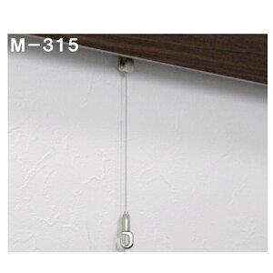 レール10ワイヤーフック 長押ラックD50用 【ベルク】 M315 ワイヤー Φ1.0×1m 安全荷重:10kg 材質:真鍮・亜鉛ダイカスト・ステンレス 長押ラックD30使用不可 【代引き・時間指定不可】[メーカー直