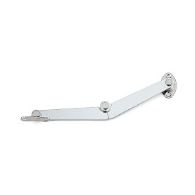 【23日までスガツネクーポン有】前蓋用ステー LAMP S-27L 鋼（SPCC） クロムめっき 左用 L:133