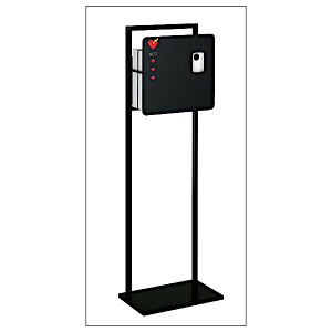 AED�P�[�X ���u �y���j�I���z UAB-304-MBK �X�`�[���~�X�g�u���b�N�y�C���g (390×260×1200) �������� �d��:14.4kg