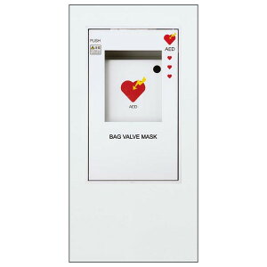 AED�P�[�X �y���j�I���z UAB-501ZB-PWH �X�`�[��(t1.6)�|�[�����z���C�g�y�C���g (374×200×612) �[���}�C���x��x��(�J����)�t �������� ���t �S������