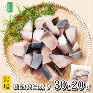 《食べやすい！ひと口天然ぶり》 無添加 国産 天然 無塩 鰤 ぶり 切り身 30g×20切【国内加工】魚 骨取り…