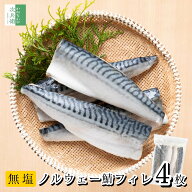 【送料別】無添加 天然 無塩 ノルウェー 鯖 さば フィレ 4枚(約500g入) 魚 切り身 冷凍 骨取り 骨なし 塩…