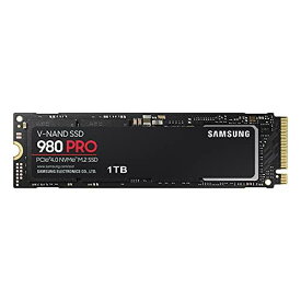 Samsung 980 PRO 1TB PCIe Gen 4.0 x4 (最大転送速度 7,000MB/秒) NVMe M.2 (2280) 内蔵 SSD MZ-V8P1T0B/EC