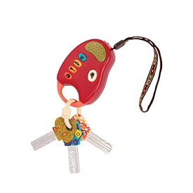 B. toys FUNキー! ほんものそっくりドライブキー ライト&音つき鍵のおもちゃ (レッド) BPAフリー 1歳半~ 正規品
