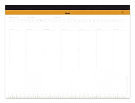Rhodia メモ帳 デスクパッド スケジュール帳 『ウィークリーデスクプランナー』 A4+(29.7×22.5cm) 60枚入 cf194040 オレンジ