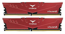 Team DDR4 3200Mhz(PC4-25600) 16GBx2枚(32GBkit) CL16 デスクトップ用メモリ ハイスピードタイプ Vulcan Zシリーズ