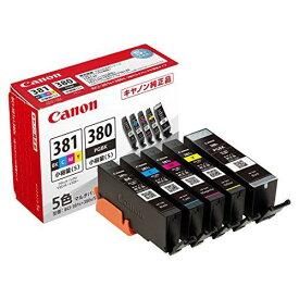 Canon 純正 インクカートリッジ BCI-381(BK/C/M/Y)+380 5色マルチパック 小容量タイプ BCI-381s+380s/5MP
