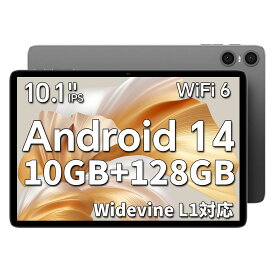 【Android 14 タブレット 初登場】TECLAST P30T タブレット 10インチ wi-fiモデル 10GB+128GB+1TB拡張、アンドロイド14タブレット 8コアCPU 1.8Ghz、Widevine L1+GMS認証+WiFi 6+BT5.4+6000mAh+USB-C+1280*800 TDDI Incell IPS 画面+OTG+無線投影+顔認識+説明書付属