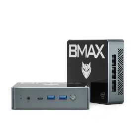 BMAX ミニPC 16GB DDR4 512GB SSD Intel N100 Linux(Ubuntu）win 11 mini PC 最大3.4GHz 4コア4スレッド 静音性 省電力 豊富なポート 4K 60Hz 3画面同時出力 Type-C (full features) HDMI*2/USB*4/ Wi-Fi 5 / 2.4+5G/BT4.2/ RJ45-1000M-LAN…