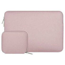 MOSISO ラップトップ スリーブバッグ 対応機種 Laptop 13.3インチ、小さなケース付き ネオプレン素材 バッグ (ベビー ピンク)