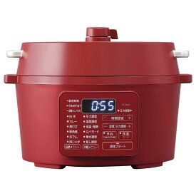 アイリスオーヤマ 電気圧力鍋 圧力鍋 4L 3~4人用 低温調理可能 卓上鍋 予約機能付き レシピブック付き カシスレッド PC-MA4-R