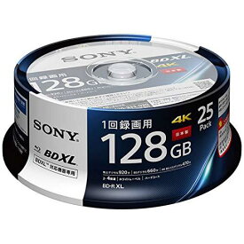 ソニー 日本製 ブルーレイディスク BD-R XL 128GB (1枚あたり地デジ約15時間) 1回録画用 25枚入り 4倍速ダビング対応 ケース無し 25BNR4VAPP4