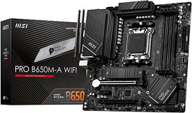MSI マザーボード PRO B650M-A WIFI AMD Ryzen 7000 シリーズ(AM5)対応B650チップセット搭載 micro-ATX MB5909