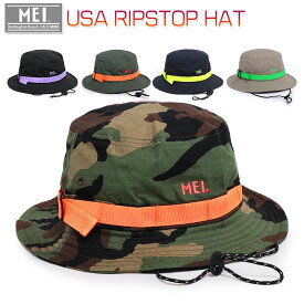 MEI USA RIPSTOP HAT メンズ/レディース 帽子 ブラック/ネイビー/カーキ/ベージュ/迷彩 フリーサイズ No,194324