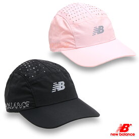 ニューバランス インパクト ライトウェイト キャップ メンズ/レディース 帽子 ブラック/ピンク フリーサイズ LAH35602