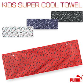 プーマ KIDS SUPER COOL TOWEL キッズ/子供 冷感タオル ブラック/レッド/ネイビー/レッド W約70cm×H約20cm AC0129