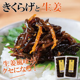 きくらげと生姜の佃煮2個セット【佃煮 きくらげ 専門店 佃煮セット おためし ご飯のお供 冷奴 酒 おつまみ 父の日 父 お父さん 晩酌 和え物 ビタミンD 快便 1000円ぽっきり 買い回り 常温 セット レトルト】