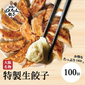 餃子 100個 1.9kg【 送料無料】累計2500万個販売 お弁当 冷凍餃子 焼き餃子 冷凍 ぎょうざ ギョウザ gyouza 業務用 お試し 大容量 お得 完全食 健康食 老舗 餃子専門店 大阪名物 保存料 着色料 無添加