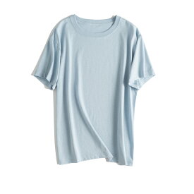 送料無料tシャツ レディース ラウンド襟半袖 カジュアル 大きいサイズ 無地 Uネック春 夏シンプル Tシャツ 肌触りよい