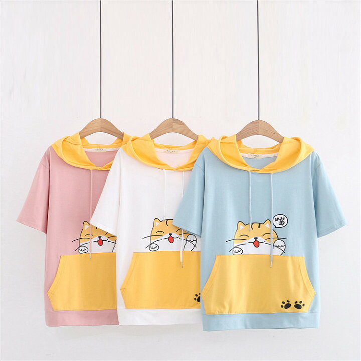 楽天市場】バイカラーTシャツプルオーバー萌え可愛い 切り替え 