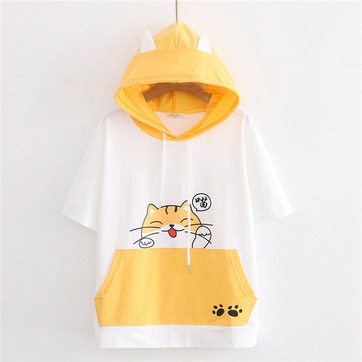 楽天市場】バイカラーTシャツプルオーバー萌え可愛い 切り替え 