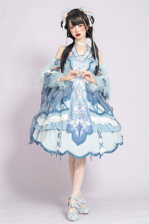 楽天市場】チャイナ服 中国風ロリータOP ワンピース ドレスメイド服 