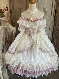新品ロリータ ワンピース ゴスロリ甘いロリータ OP ドレス スウィートロリータドレス ポリエステル 半袖ドレスハロウィン 大人用 コスプレ