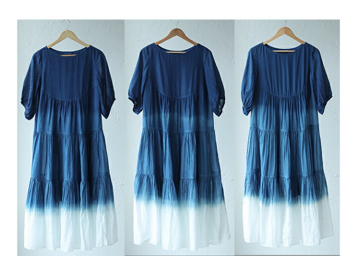 楽天市場 さらっとリネンワンピ 綿の麻 クラシックグラデーションカラー青 白ワンピース レディース マキシ丈 切り替えカラー グラデーションワンピース 体型カバー 着痩せ 綿麻レトロ 金城商店 楽天市場 さらっとリネンワンピ 綿の麻 クラシックグラデーションカラー青 白ワンピース レディース マキシ丈 切り替えカラー グラデーションワンピース 体型カバー 着痩せ 綿麻レトロ 金城商店