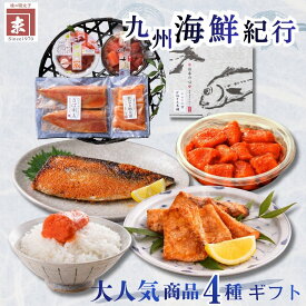 九州紀行 4種5点セット ギフト 明太子 詰め合わせ 辛子明太子 さば ハラス 福岡 高級 グルメ お取り寄せ 贈答用 贈り物 プレゼント 内祝い お礼 御祝 めんたいこ おつまみ 冷凍