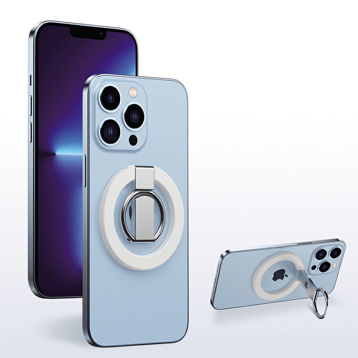 楽天市場 スマホリング マグネット ホールドリング マグセーフ リング Magsafe リング スマホスタンド バンカーリング フィンガーリング 薄型 強力磁石付き スマホ落下防止 片手操作可能 取り外しやすい Iphone12 Iphone13 Iphone 14 Mini Pro Max Android機種対応
