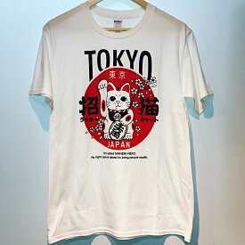 東京 お土産 招き猫 Tシャツ TOKYO lucky cat 外国人人気 浅草 日本 ホームステイ 人気
