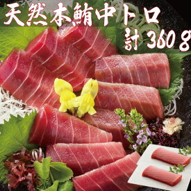 お中元 高級 天然 本マグロ 中トロ 刺身 360g 正規品 冷凍 養殖 3人前～4人前 説明書付 マグロ まぐろ 高級マグロ
