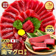 お中元 天然 ミナミマグロ 赤身 刺身 700g 訳あり 冷凍 大容量 7人前～8人前 説明書付 マグロ まぐろ 鮪