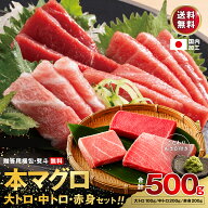 本マグロ 大トロ 中トロ 赤身 柵 刺身 500g わさび マグロ まぐろ 鮪 高級マグロ 田丸屋本店 冷凍 養殖 …