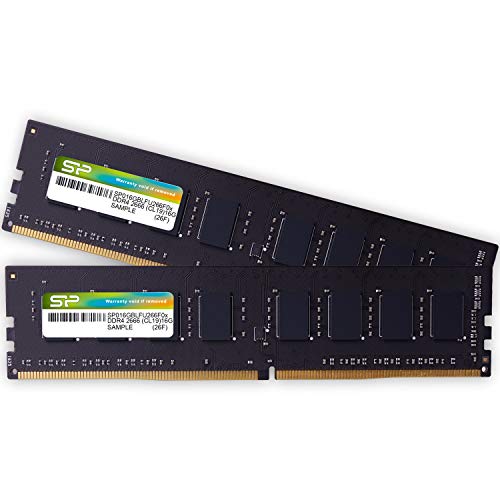 シリコンパワー デスクトップPC用 メモリ DDR4 3200 PC4-25600 16GB x 2枚 (32GB) 288Pin 1.2V CL22 SP032GBLFU320F22