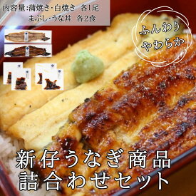 詰め合わせ 新仔うなぎ商品 国産うなぎ うなぎづくし 炭火焼き うなぎ 愛知 三河一色産　うなぎ 鰻 ウナギ かね梅 蒲焼き 白焼き まぶし うな丼 プレゼント 送料無料 グルメ 簡単調理 小分け 真空パック うな重 うな丼 ひつまぶし うなぎ長焼 ギフト 丑の日
