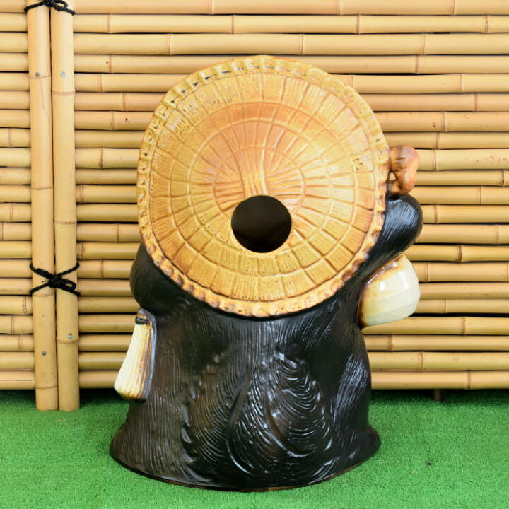楽天市場】信楽焼 陶器 たぬき 福狸 18号 しがらき焼 やきもの タヌキ 