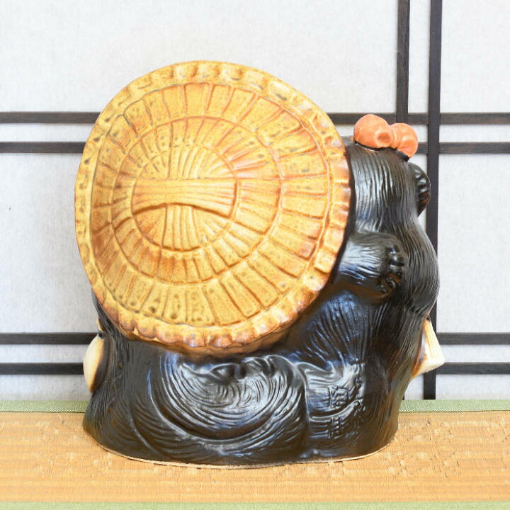 楽天市場】信楽焼 陶器 たぬき アベック狸 8号 ペア 夫婦 カップル 