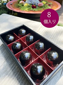 山梨銘菓澤田屋の「くろ玉」8個入【和菓子】山梨 名産 お土産 ご当地 スイーツ 銘菓 鐘山苑 お礼 お返し 懐かしい故郷の味・甲州銘菓　ギフト　母の日　父の日　おもてなし　敬老のお祝い　七五三　入学　卒業　ホワイトデー
