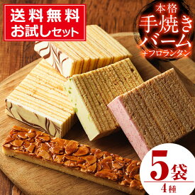 お試し焼き菓子セット！ 焼菓子 個包装 ケーキハウスカネヤマ ≪メール便！送料無料≫＜冬季限定！バームシュニッテン4袋(プレーン2袋・ピスタチオ1袋・いちご1袋)フロランタン(1袋)の計5袋＞お試しサンプルセット！ポイント消化にも！ 焼き菓子