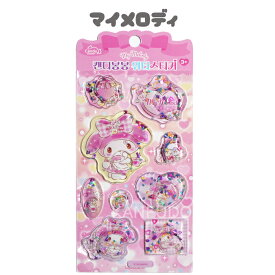 【正規品】サンリオ キャンディボンボン ウォーターシール 6種 シナモロール クロミ マイメロディ リトルツインスターズ ポムポムプリン SANRIO ぷっくりシール かわいい サンリオシール 韓国版