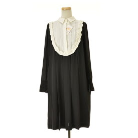 【中古】CELFORD × HANAE MORI / セルフォード × ハナエモリCWFO231117 Aラインフリルプリーツ長袖ワンピース【cacgahbf-l】