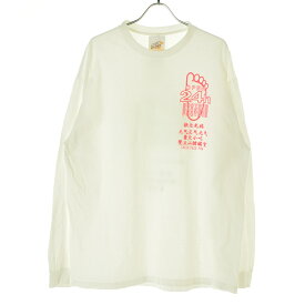 【中古】【期間限定値下げ】BEAMS × ALSTYLE / ビームス × ALSTYLEMASSAGE IS THE MESSAGE Tee shirt 5長袖Tシャツ【cacfahca-m】