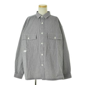 【中古】DESCENDANT / ディセンダント25SS 251WVDS-SHM05 MINE HICKORY STRIPE LS SHIRT長袖シャツ【cacfafci-m】