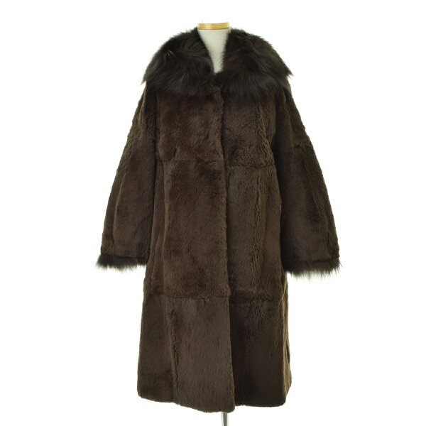 【中古】L'APPARTEMENT / アパルトモン Fox*Rabbit Fur Coatレザーコート【cacfajcc-l】
