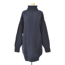 【中古】【期間限定値下げ】BOUTIQUE TOKYO DRESSTK-2901 アランケーブルニットタートルネック長袖ワンピース【cacdacbb-l】