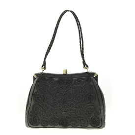 【中古】【期間限定値下げ】Bell / ベル刺繍 レザーハンドバッグ【cacfahcf-z】