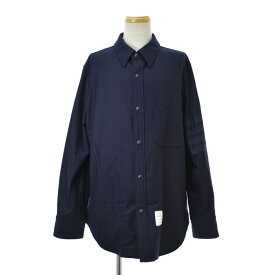 【中古】THOM BROWNE / トムブラウンMJO055A-06393-415 RWBストライプ フロントスナップ シャツ カシミヤ混ウールジャケット【caceahbe-m】