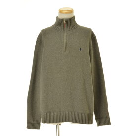【中古】POLO RALPH LAUREN / ポロ ラルフローレンハーフジップ ポニー刺繍長袖ニットセーター【cacgacch-m】